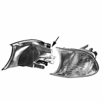 Clignotant avant droit jusqu'à '02 BLANC sans DOUBLURE 0647908 Van Wezel