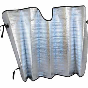 Pare-soleil en aluminium pour pare-brise 60 x 130 cm.