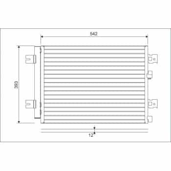 Condenseur, climatisation 814077 Valeo