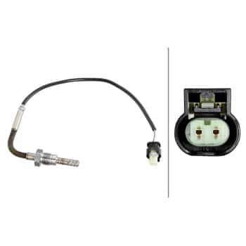 Capteur, température des gaz d'échappement 6PT 358 226-131 Hella