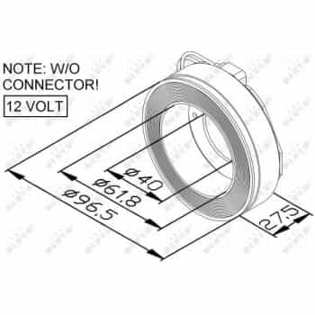 Bobine, compresseur-embrayage magnétique 38447 NRF