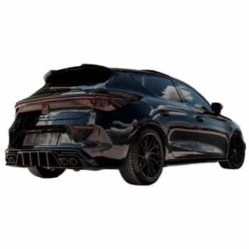 Becquet de toit unidirectionnel (capuchon) pour Seat Leon IV HB FR et Cupra Leon HB 2020- - Noir brillant