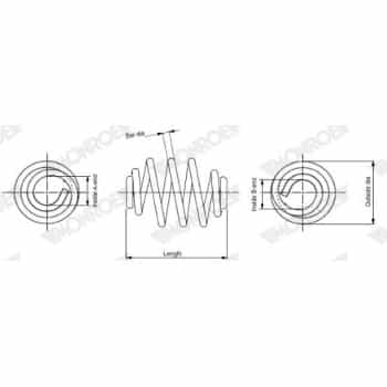 Ressort de suspension MONROE SPRINGS SN2783