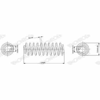Ressort de suspension MONROE SPRINGS SE3572