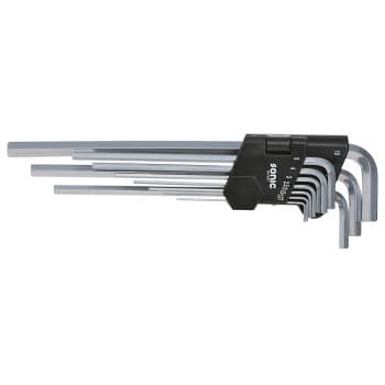 Jeu de clés en L, longueur de l'hexagone 10 pièces