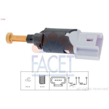 Interrupteur des feux de freins Made in Italy - OE Equivalent 7.1197 Facet