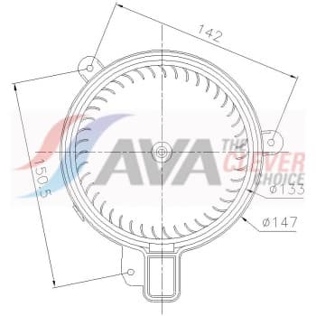 Ventilation intérieure VN8470 Ava Quality Cooling